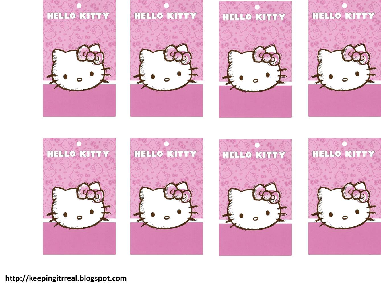 hello kitty tags free printable